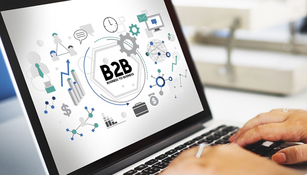 B2B Business to Business Corporate Connection Partnership Concep