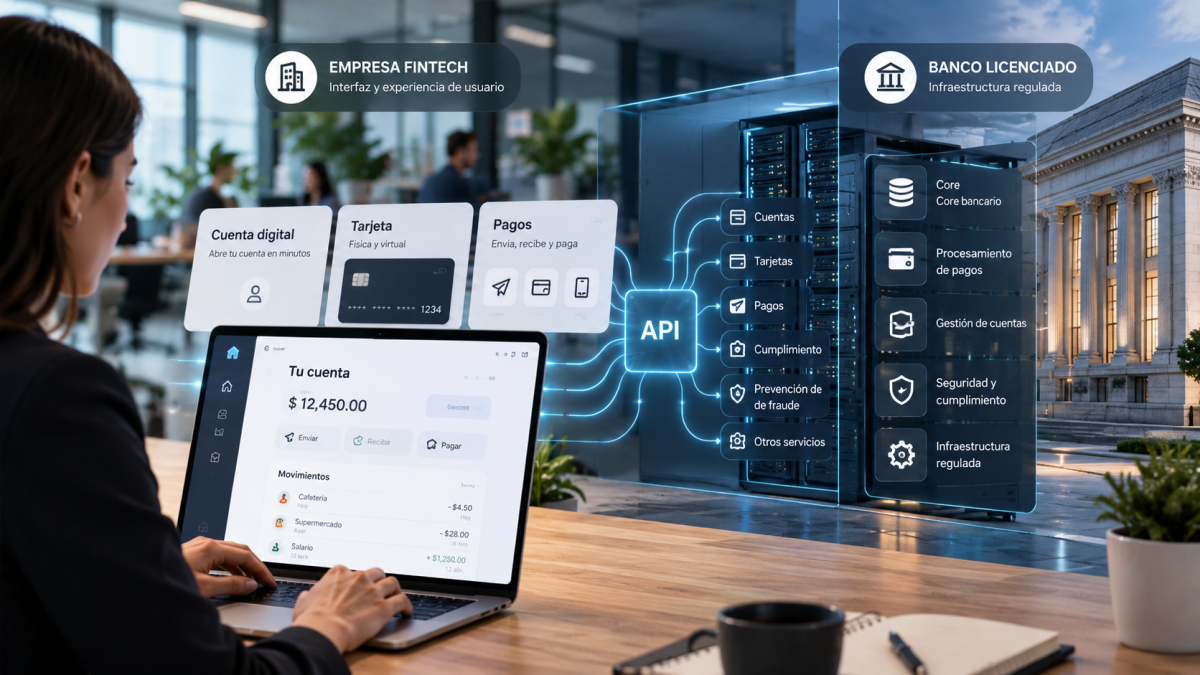 ¿qué es el banking-as-a-service y por qué una empresa puede ofrecer cuentas sin tener licencia bancaria?