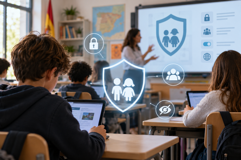 fujitsu y youforget.me se alían para reforzar la protección digital de los menores en los centros educativos públicos